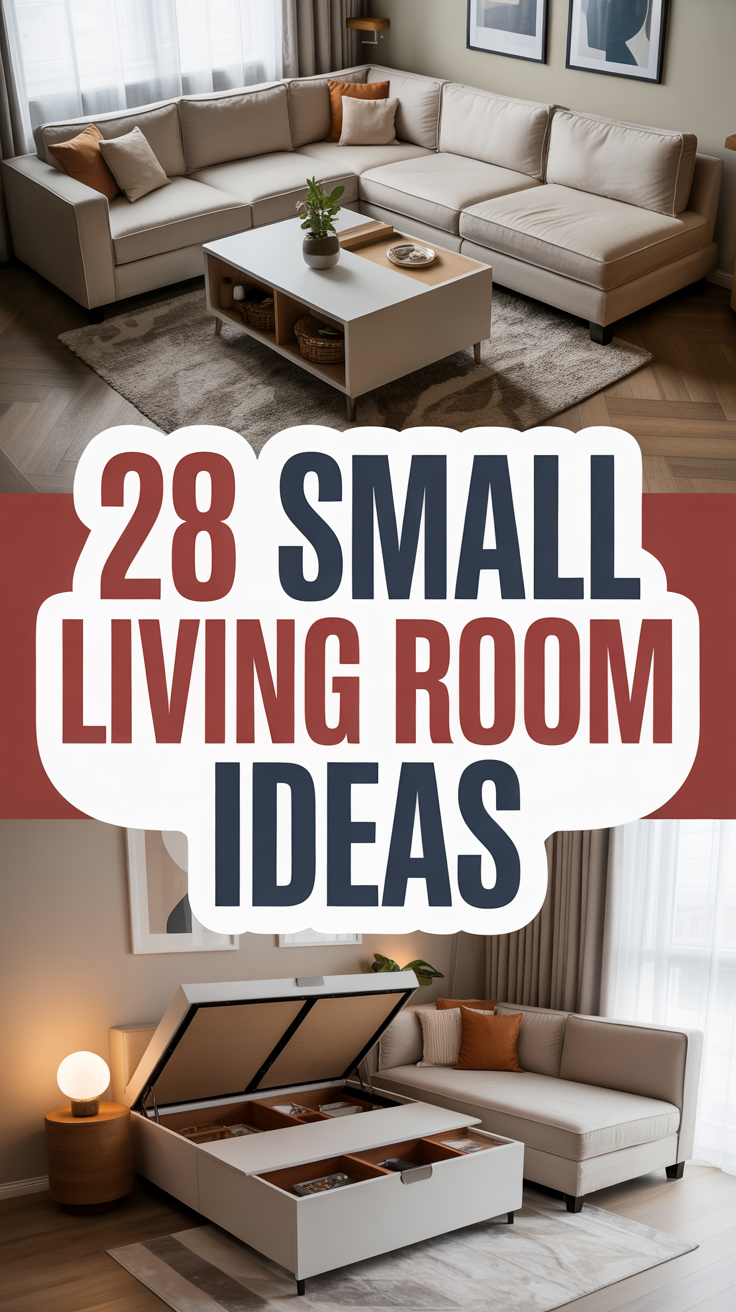 28 Small Living Room Decor Ideas That Make Any Space Feel Bigger ...