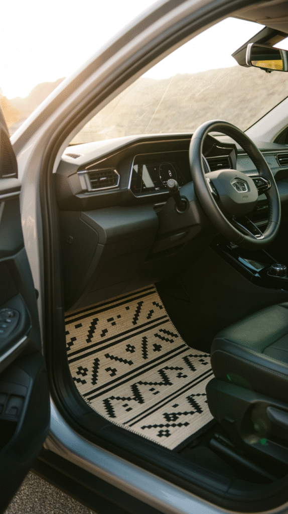 Geometric Patterned Floor Mats