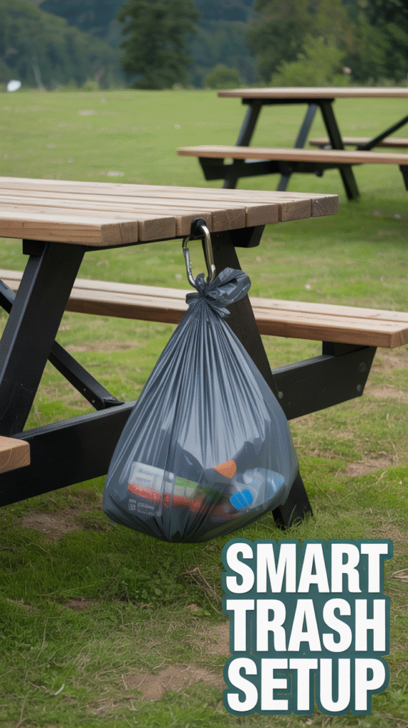 Keep Trash Bags Off the Ground