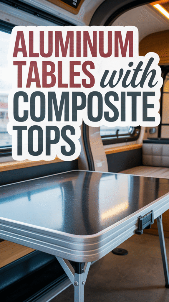 Lightweight Aluminum Tables With Composite Tops