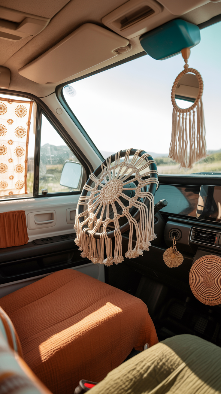 20 Boho Car Decorations Interior Ideas for Free-Spirited Travelers ...