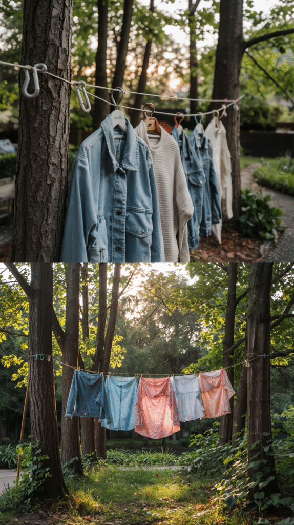 Organize Clothes and Jackets Near Your Campsite