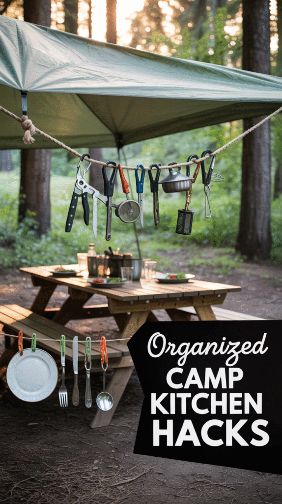 18 Clever Ways to Use Dollar Tree Carabiner & Shower Hooks at the Campsite