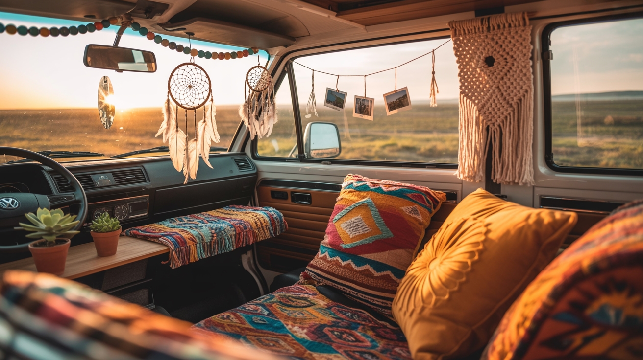 20 Boho Car Decorations Interior Ideas for Free-Spirited Travelers
