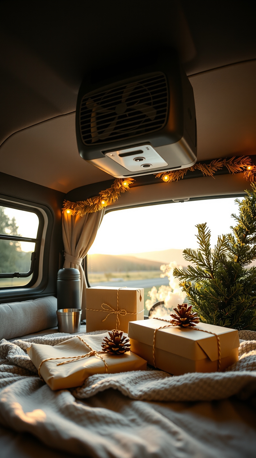 compact portable adjustable camping fan