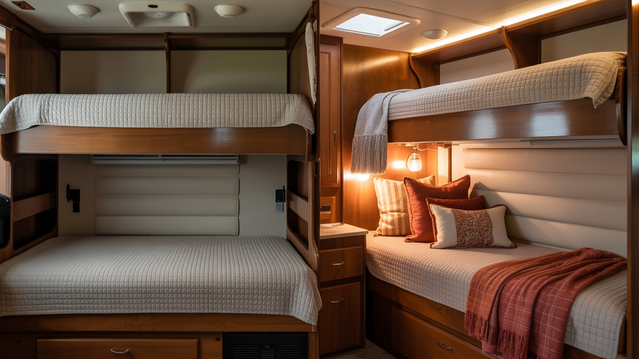 cozy rv bunk transformation