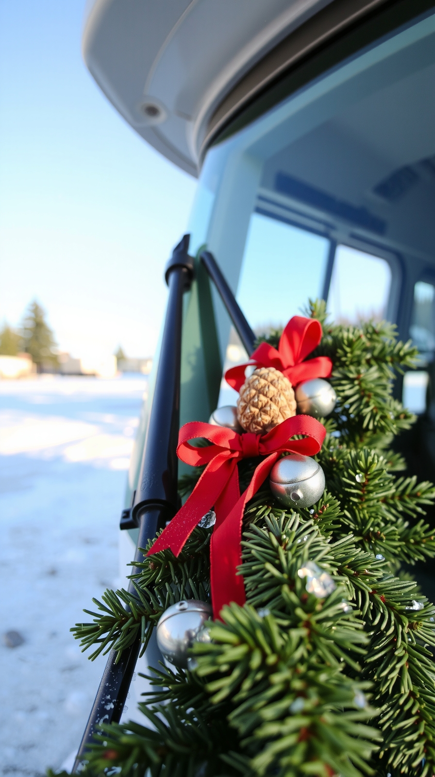 festive garland for campers