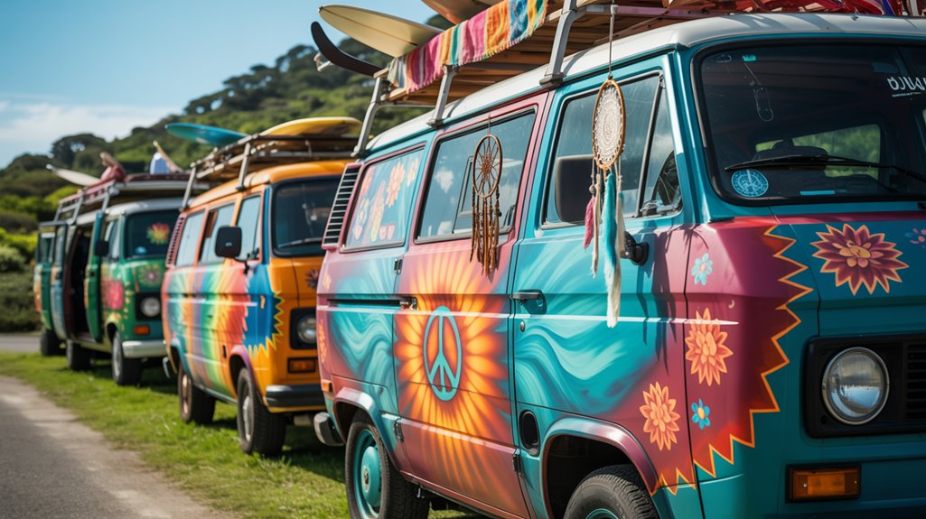 free spirited hippie van designs