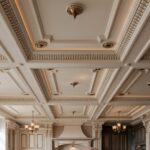 17 Luxury Kitchen Ceilings With Coffered or Metallic Finishes