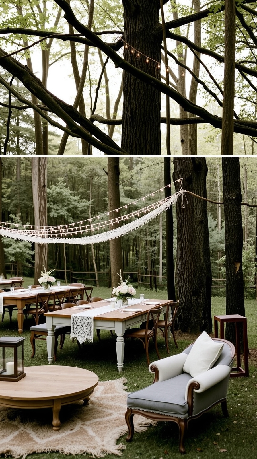 muted rustic reception lounges