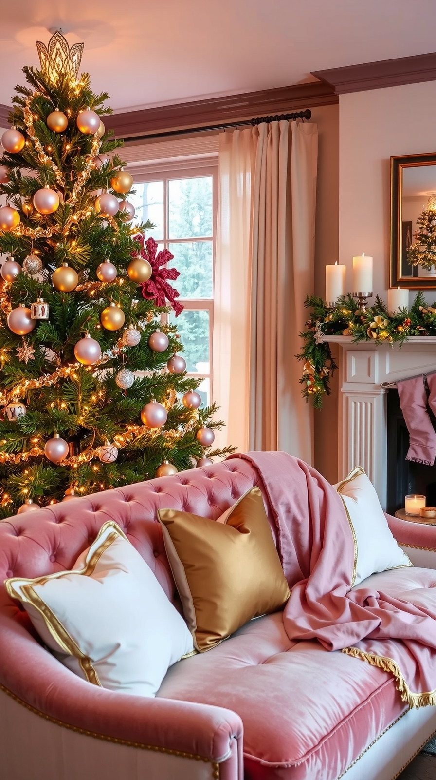 pink and gold elegance