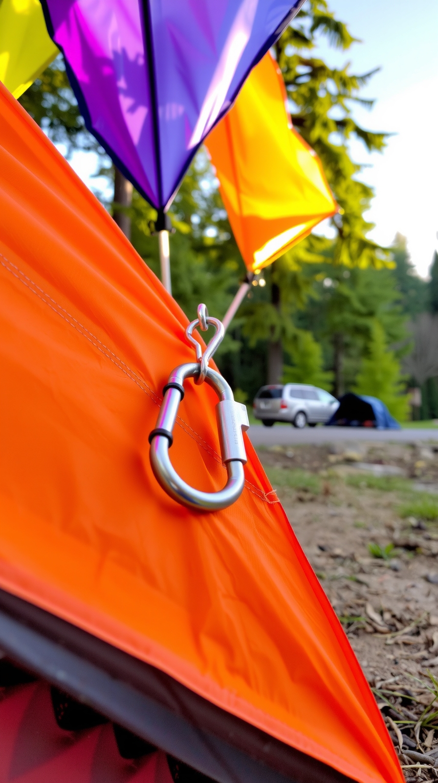 rainfly setup quick release system