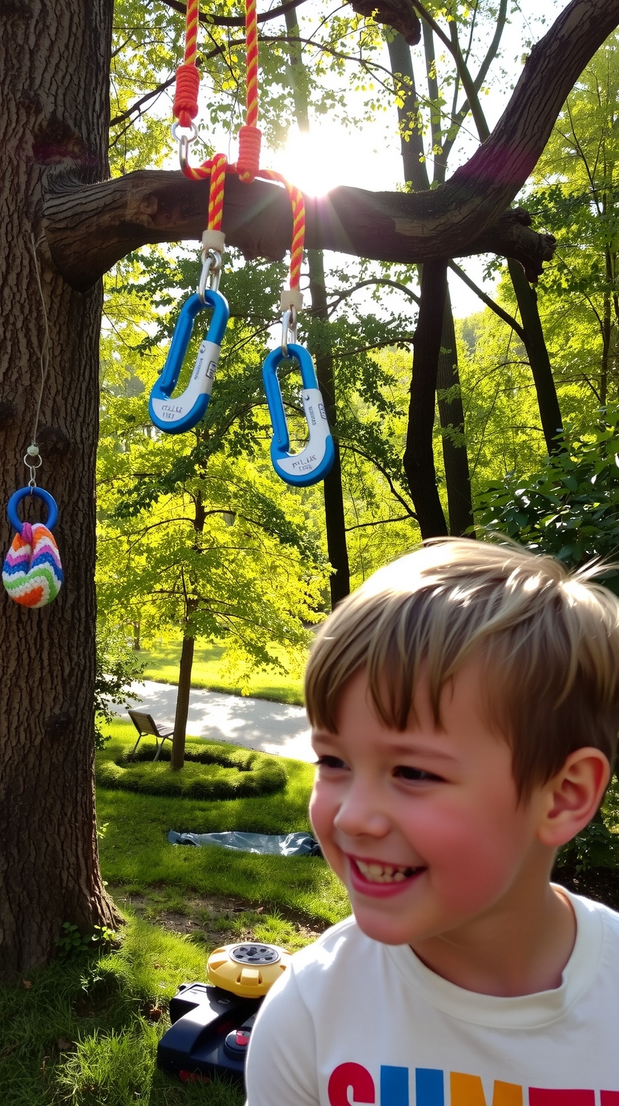 safe adjustable swing setup