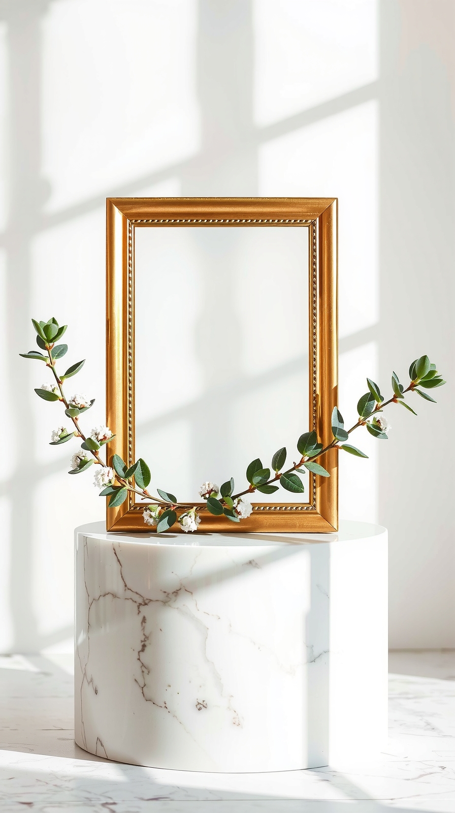 sophisticated brass and marble