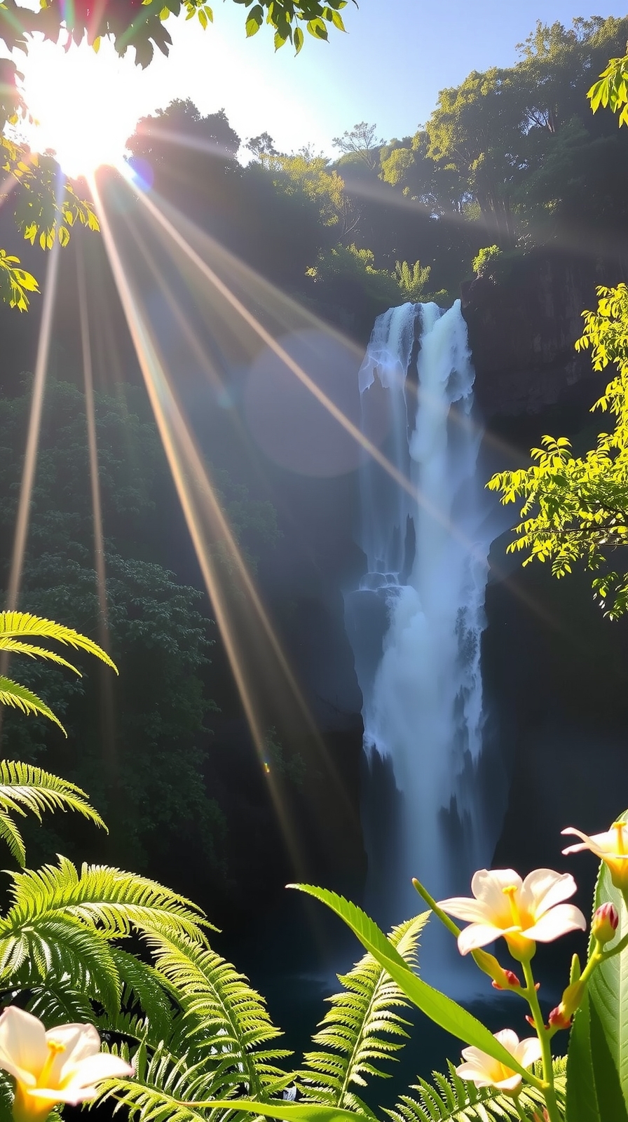 stunning falls in paradise