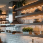 15 Chic Floating Kitchen Shelf Ideas With LED Glow