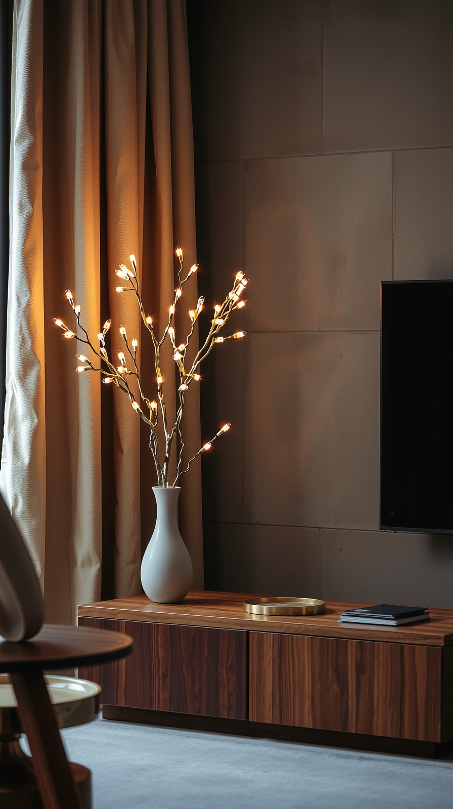 twinkling led branch decorations
