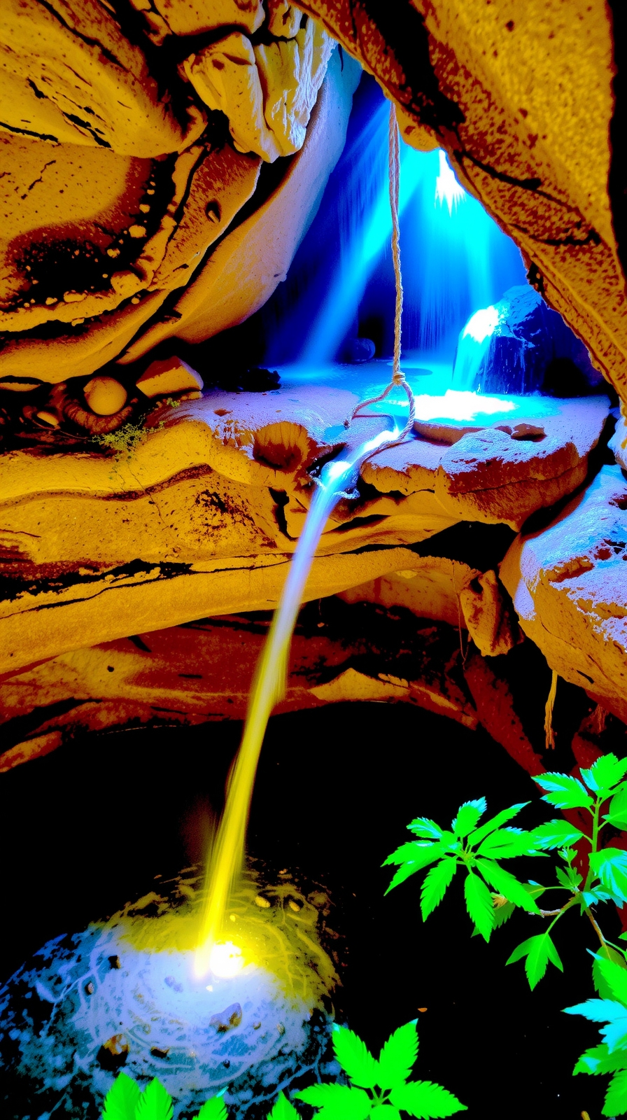 underground waterfall cave tour