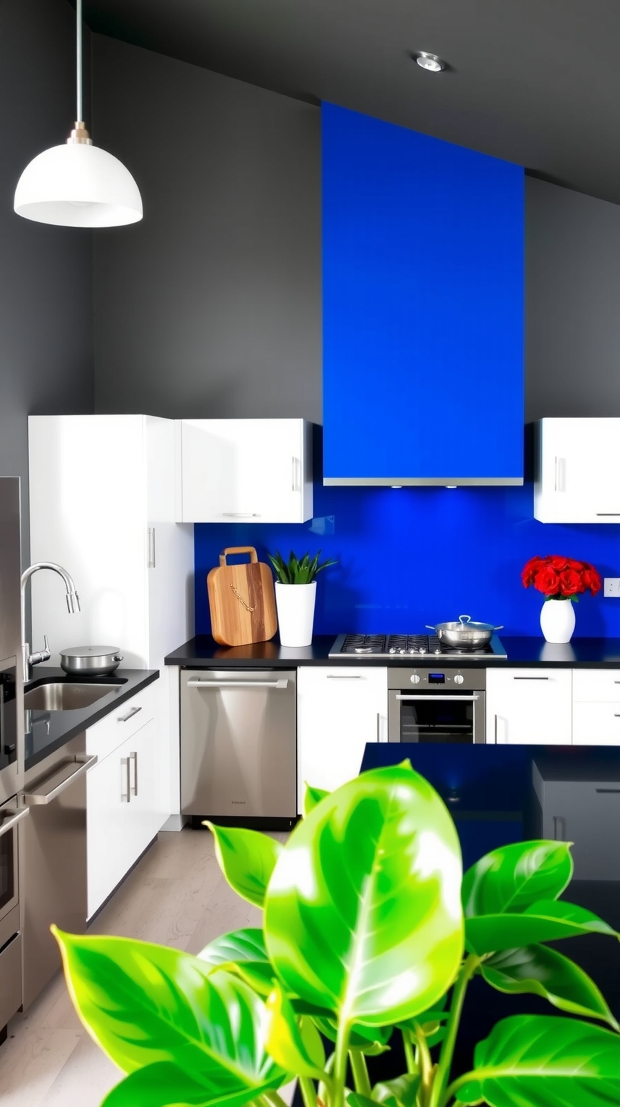 vibrant range hood statement