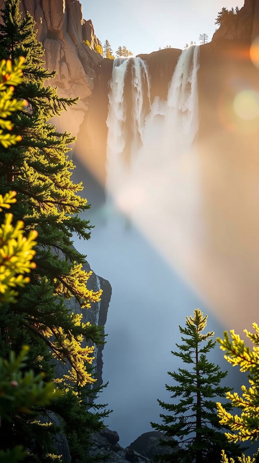 yosemite falls impressive heights