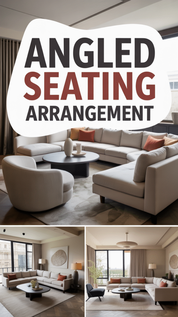 Angled Seating for Visual Interest and Better Flow