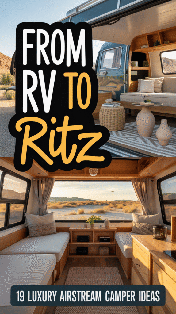 19 Luxury Airstream Interior Ideas That Feel Like Boutique Hotel Suites on Wheels