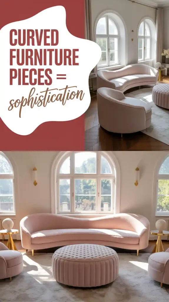 Choosing Curved Furniture Pieces for Soft Sophistication