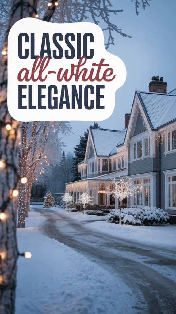 Classic All-White Elegance for a Winter Wonderland