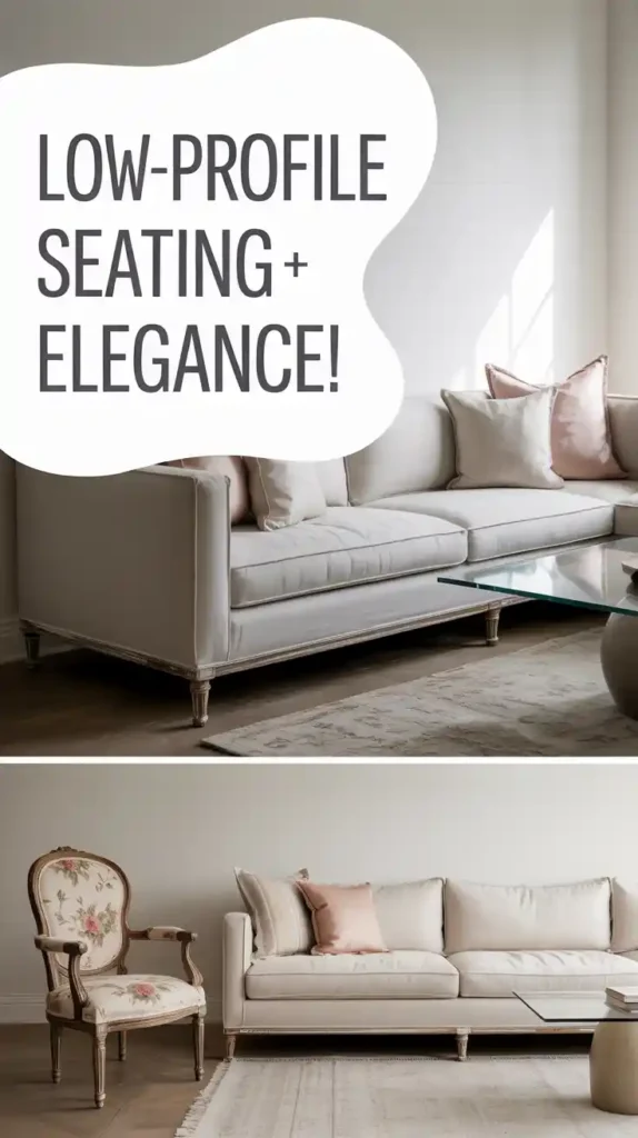 Incorporating Low-Profile Seating for Contemporary Elegance