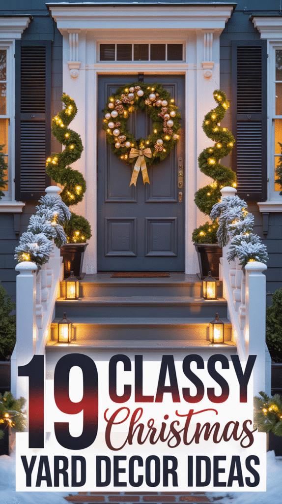 19 Elegant Outdoor Christmas Decorations for a Classy Winter Yard Glow