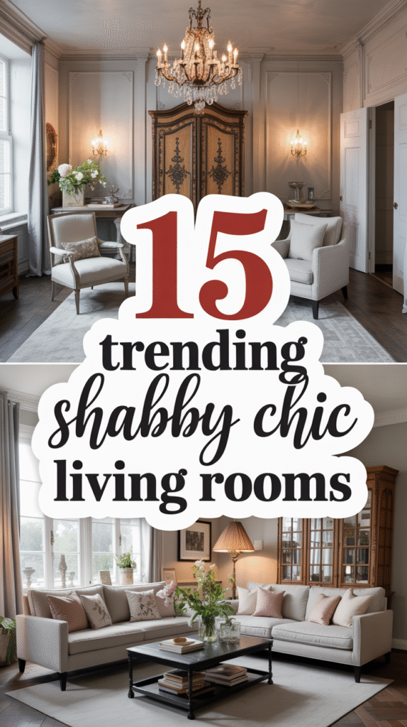 15 Modern Shabby Chic Living Room Style: Mixing Clean Lines With Vintage-Inspired Charm