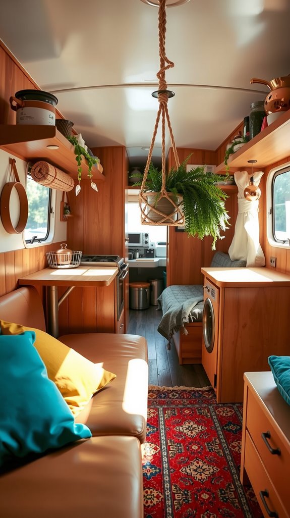 accent colors enhance campervan