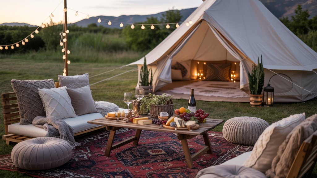 19 Chic Picnic Camping Set up With Glamping Details