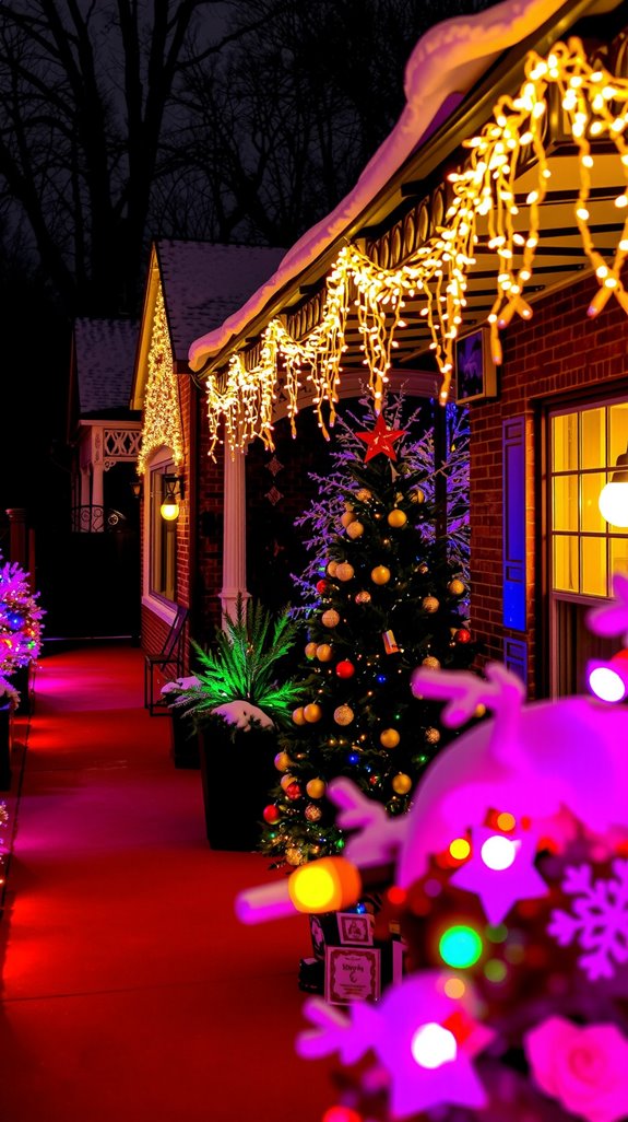 cozy traditional holiday lights