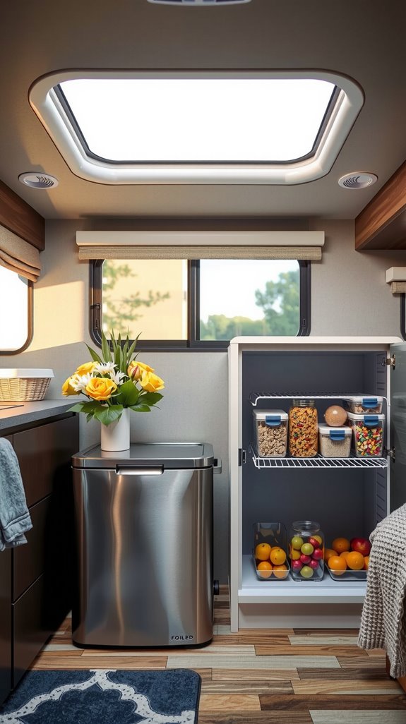 efficient portable food storage