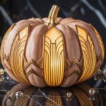 Art Deco Pumpkin Carving Ideas for Glamorous Halloween Decor