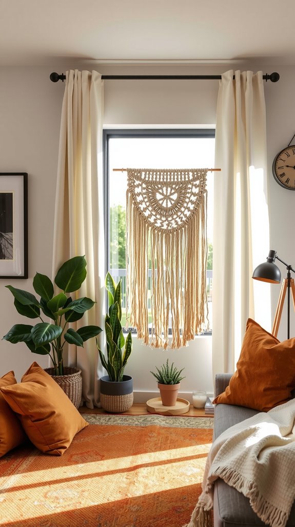 handcrafted macram wall art