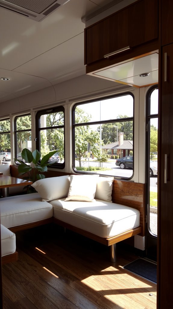 l shaped layout maximizing light