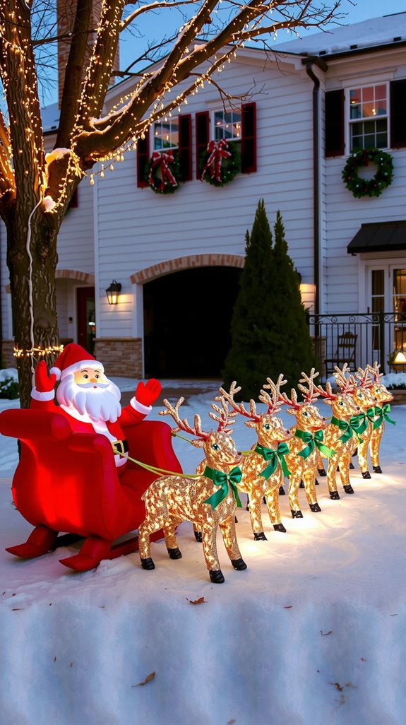 large scale holiday inflatables