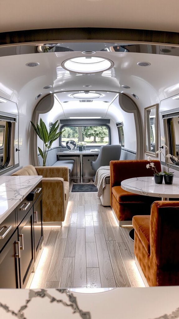 luxury marble alternatives for airstream