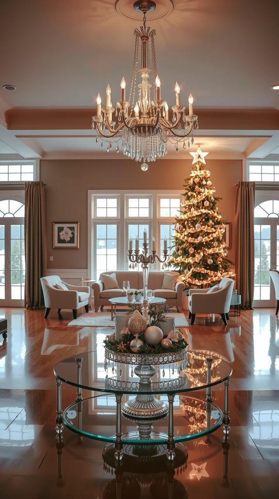 reflective glass holiday decor