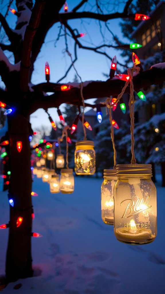 rustic led mason jar lanterns