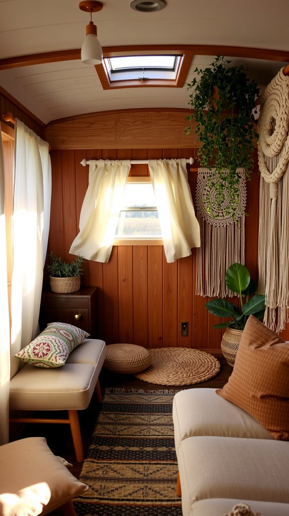 textural macram wall hangings