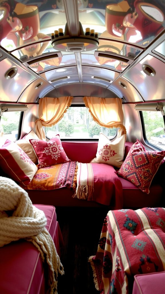 vibrant boho custom cushions