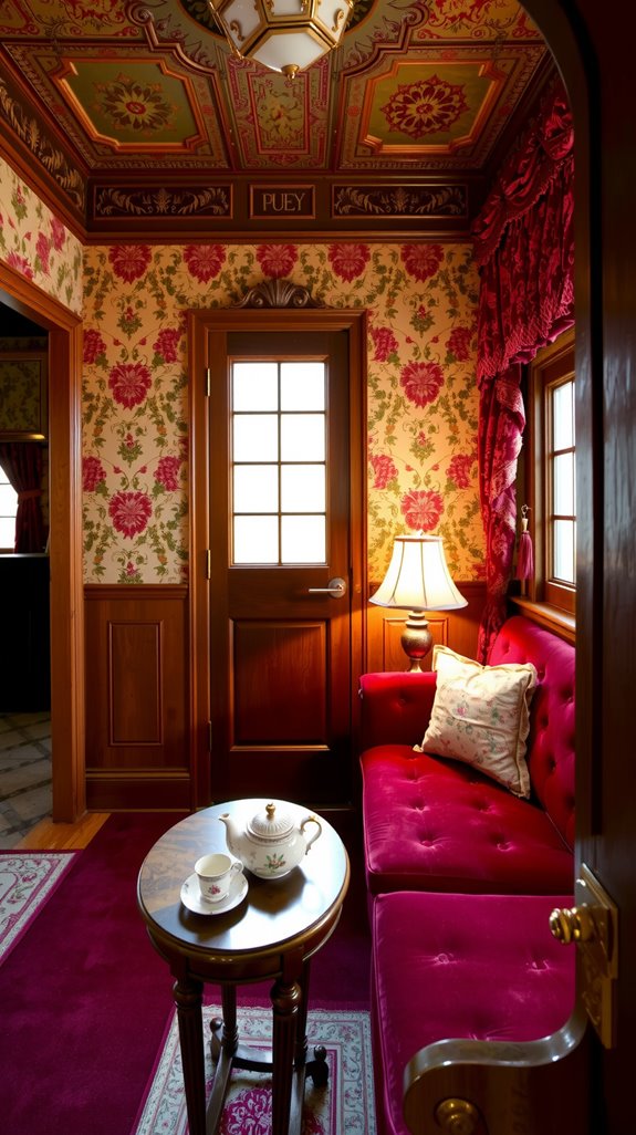 victorian tapestry wallpaper elegance