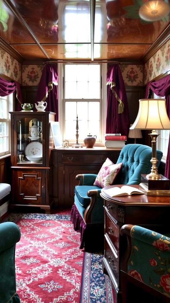 vintage writing bureau elegance