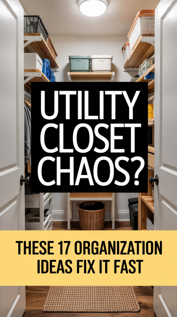 17 Utility Closet Organization Ideas That Create Instant Calm