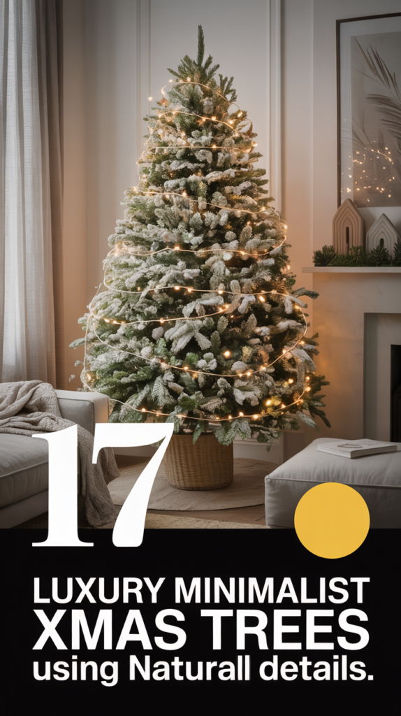 17 Minimalist Christmas Tree Decorating Ideas Using Natural Materials