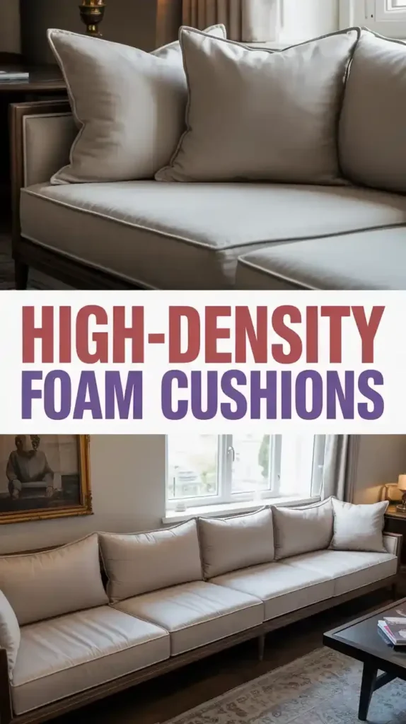 High-Density Foam Cushions for Long-Lasting Support