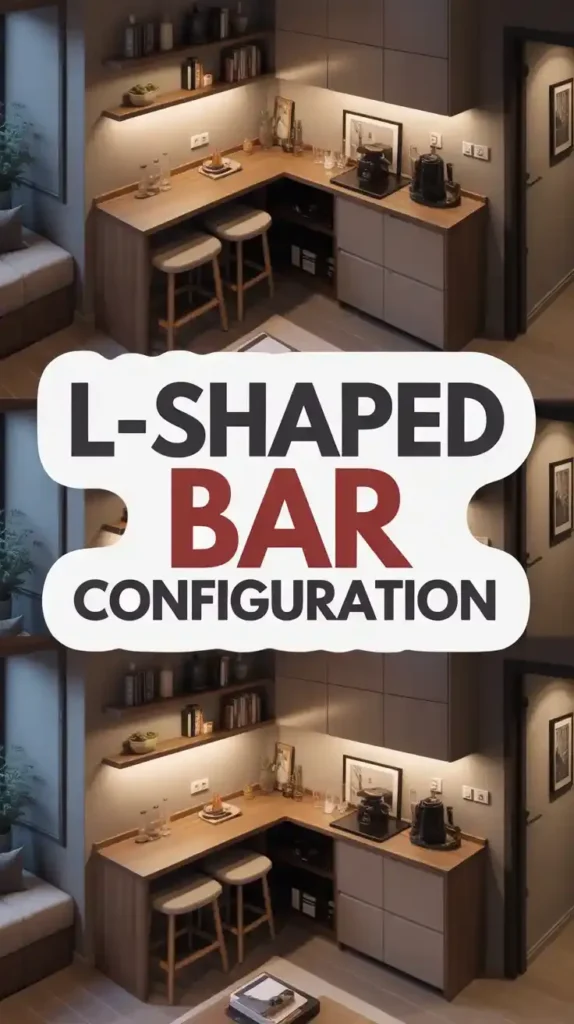L-Shaped Bar Configuration for Maximum Counter Space